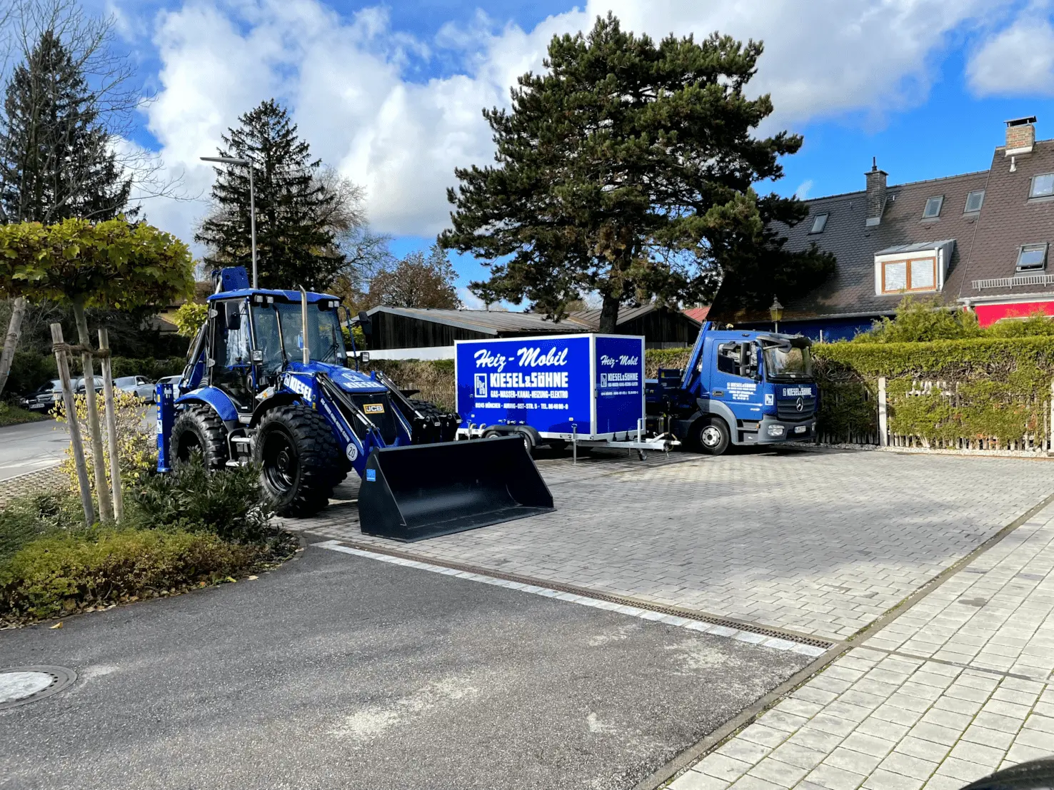 Fuhrpark und Baufahrzeuge von Kiesel und Söhne