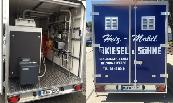 Heizmobil Anschlüsse und Ventile